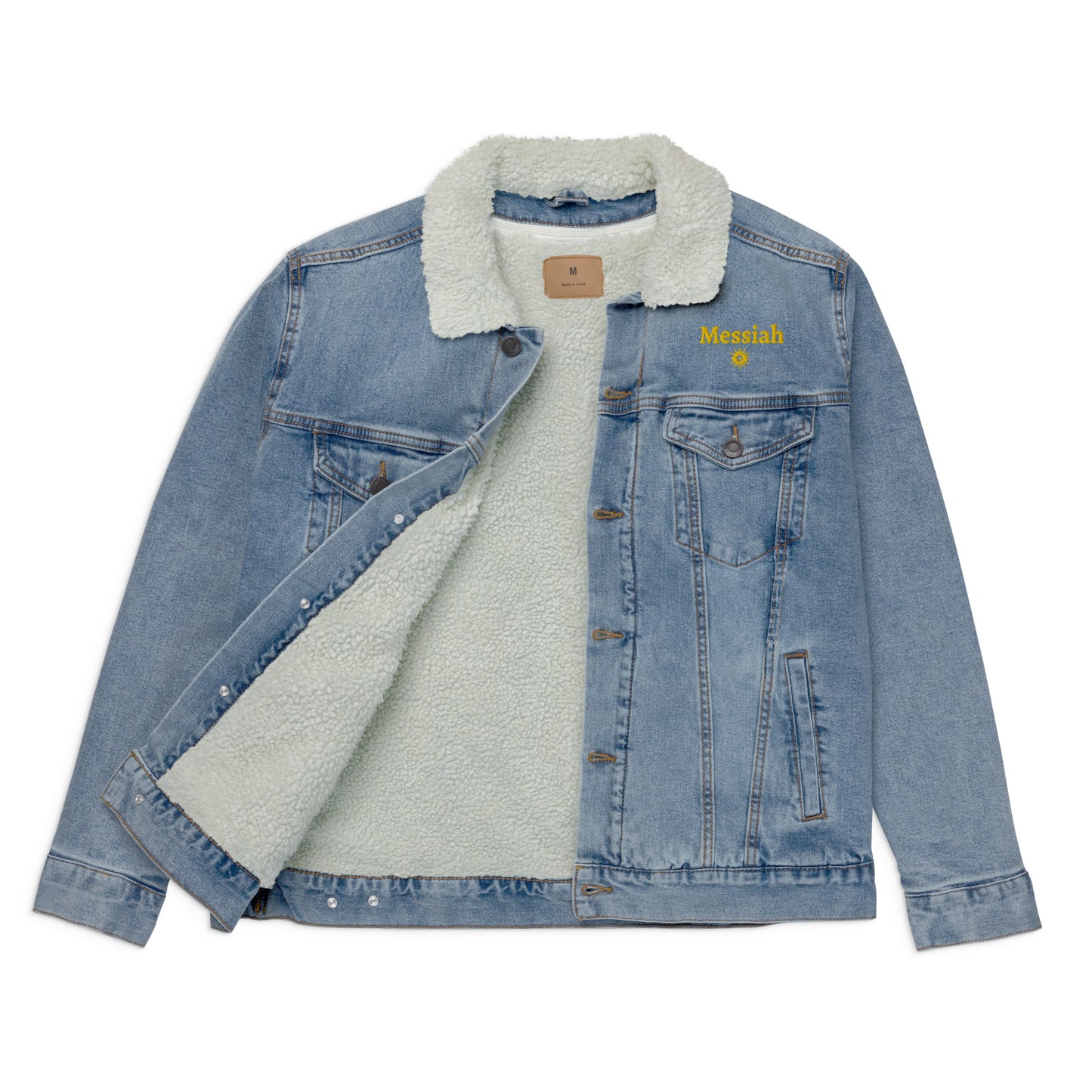 Denim sherpa jacket