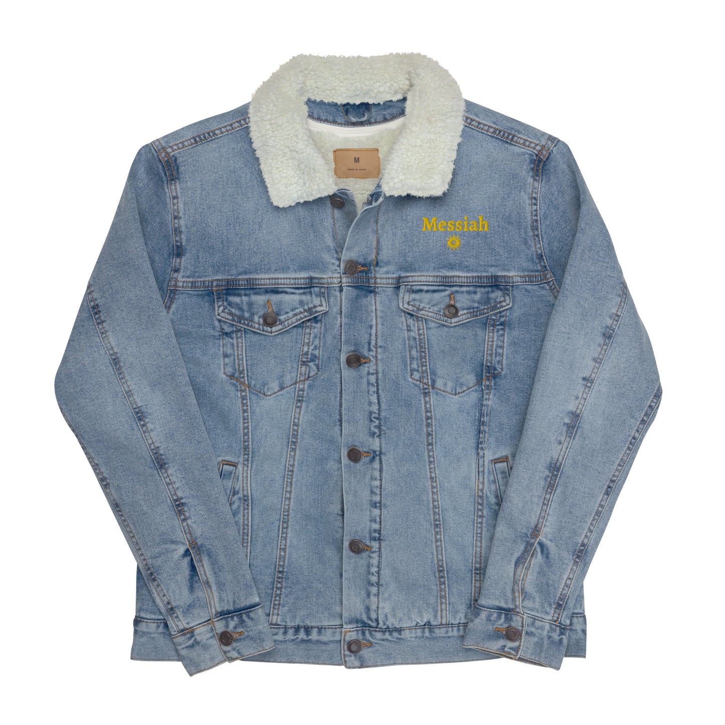 Denim sherpa jacket